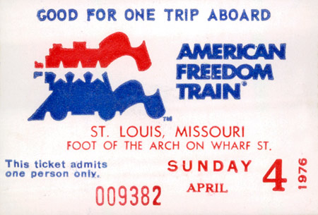 The 1975 - 1976 American Freedom Train
