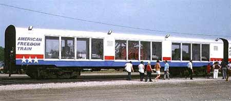 American Freedom Train Car 40 ex New York Central baggage car