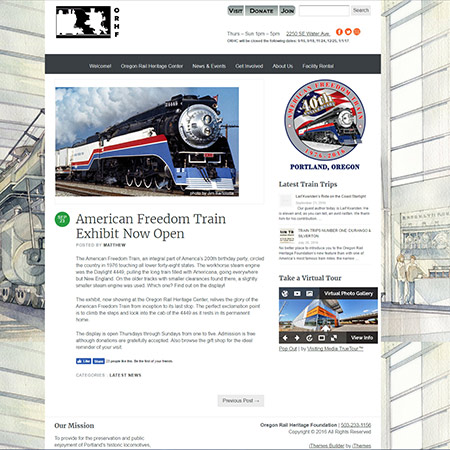 American Freedom Train Exhibit in Portland