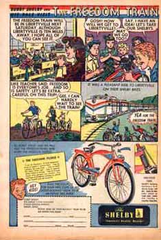 Freedom Train Shelby Bike advertisement